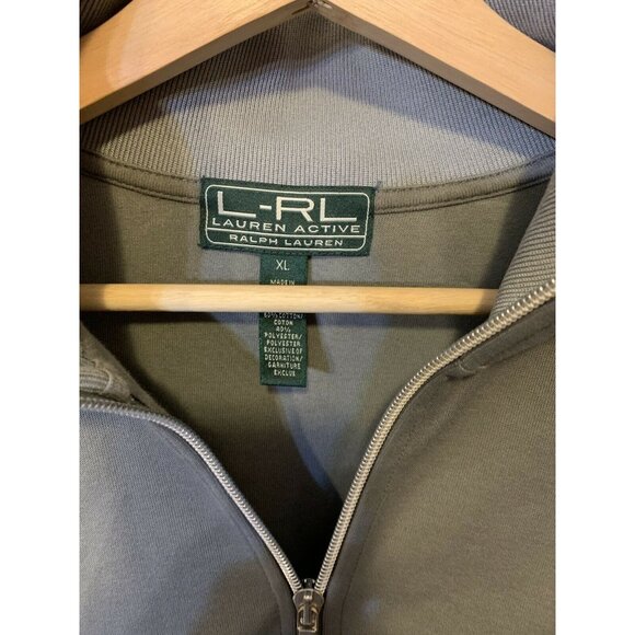 Ralph Lauren L-RL Active Women's Sz XL Gray Crest Full Zip Windbreaker Jacket - Picture 2 of 8